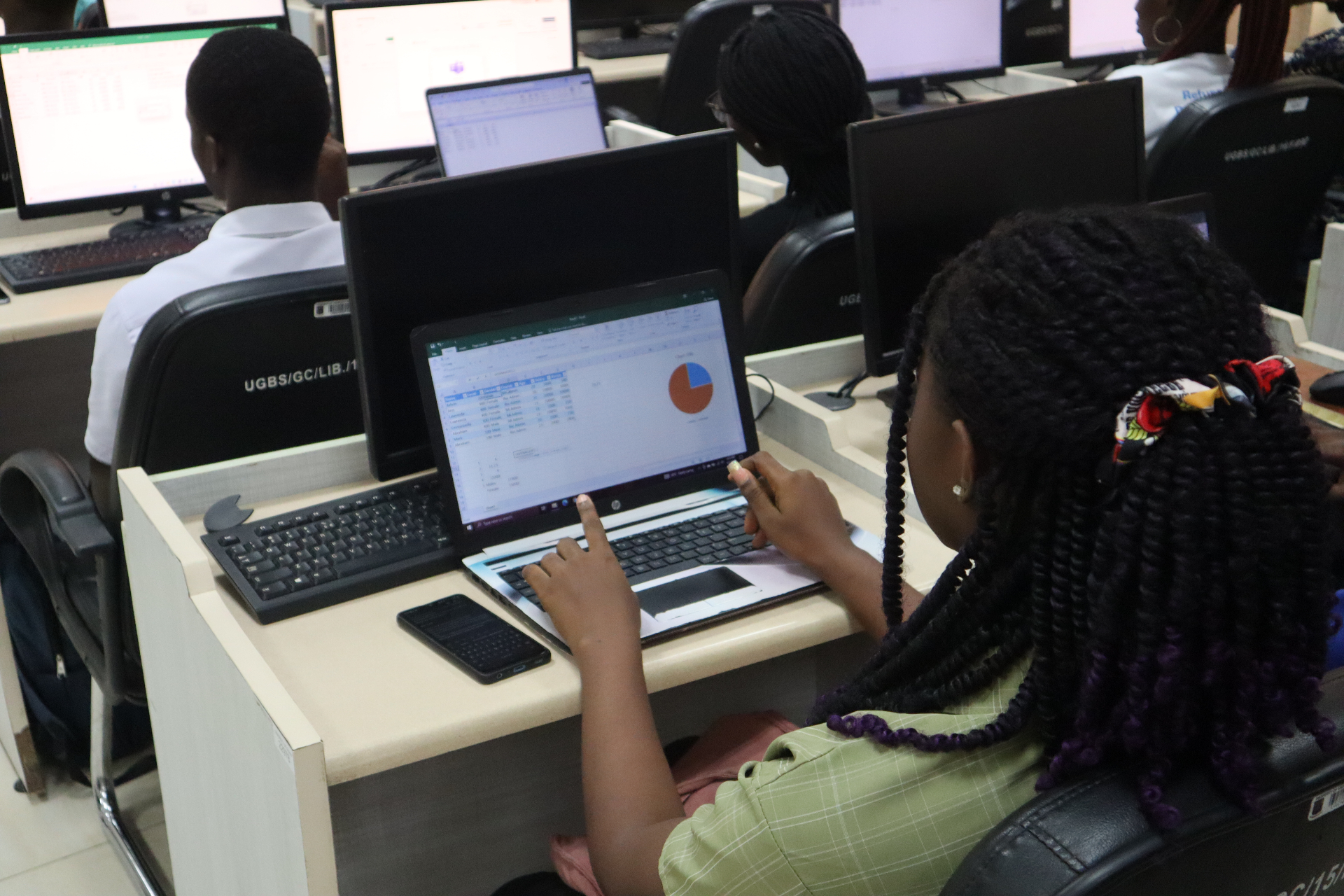 African students collaborating